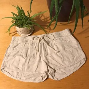 Arizona Light Khaki Flowy Shorts